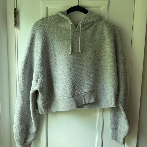 cropped grey sweatshirt - Picture 1 of 4